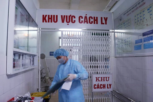 Khu vực cách li bệnh nhân nhiễm Covid-19.