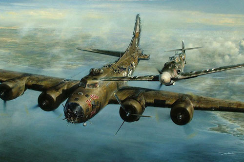 Phát hiện máy bay của địch bốc khói, phi công Đức lập tức bám theo và làm việc không ai ngờ