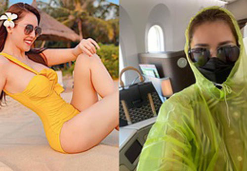 Tranh cãi thời trang phòng dịch khiến Quế Vân bị “cười khinh bỉ” ở sân bay