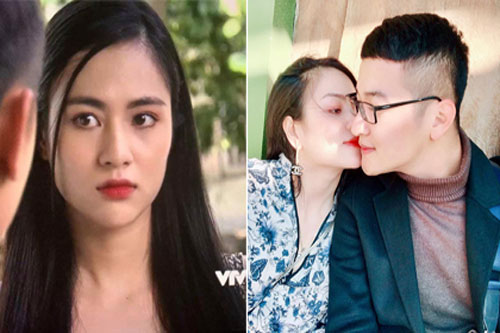 Chân dung bạn trai ngoài đời thật của cô Đào' lẳng lơ', ngủ với chồng sắp cưới của chị trong 'Cô gái nhà người ta'