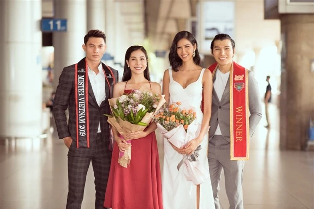 Hoàng Thuỳ tự may khẩu trang tặng Hoa hậu Siêu quốc gia đến Việt Nam - 7