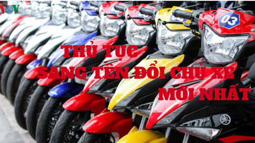 Thủ tục sang tên, đổi chủ xe mới nhất năm 2020