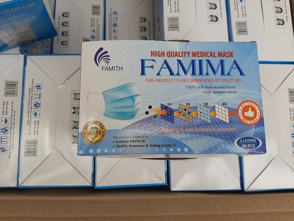 Long An phát hiện việc mua gom 42.500 khẩu trang y tế 