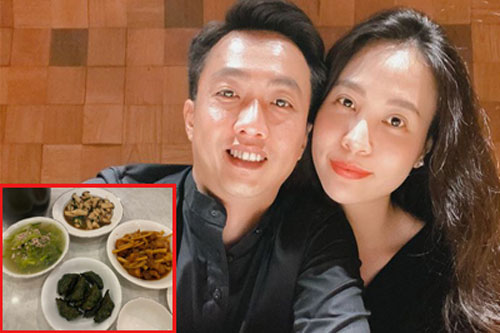 Nhìn mâm cơm Đàm Thu Trang nấu đợi Cường Đô la đủ để thấy cô khéo và đảm cỡ nào