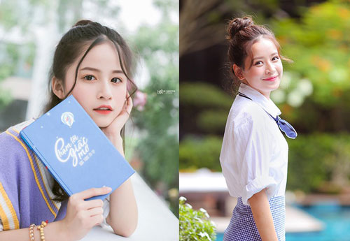 N&#x1EEF; sinh xinh &#x111;&#x1EB9;p g&#xE2;y ch&#xFA; &#xFD; b&#x1EDF;i n&#xE9;t m&#x1EB7;t gi&#x1ED1;ng ca s&#x129; Chi Pu