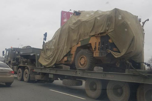 Bí ẩn xe quân sự của Thổ Nhĩ Kỳ xuất hiện ở thủ đô Moscow, Nga