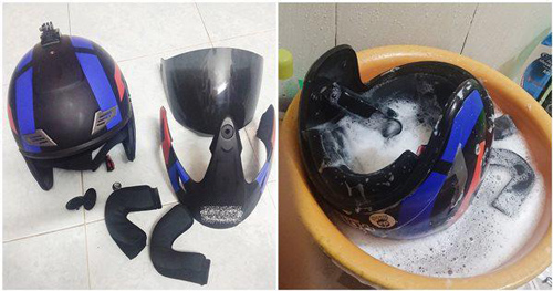 Cách diệt sạch ổ vi khuẩn trên mũ bảo hiểm chỉ trong 5 phút không phải ai cũng nắm được