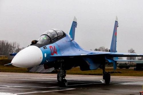 Tiêm kích Su-30SM của Không quân Belarus. Ảnh: TASS.