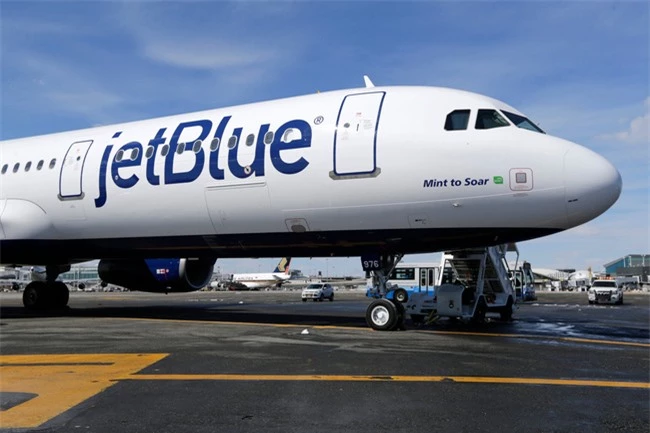 Hình ảnh một chiếc máy bay của hãng hàng không JetBlue. Ảnh minh họa.