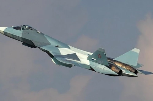 Tiêm kích tàng hình thế hệ 5 Sukhoi Su-57 của Nga. Ảnh: RIA Novosti.