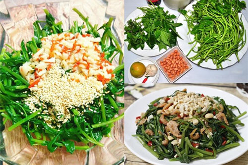 Nhà có khách rau muống đừng xào hay luộc, làm theo cách này vừa sang lại ngon không tưởng