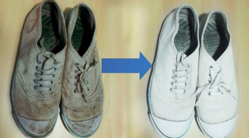 Chẳng tốn công giặt giũ, giày trắng vẫn sạch tinh như mới nếu bạn biết mẹo đơn giản này