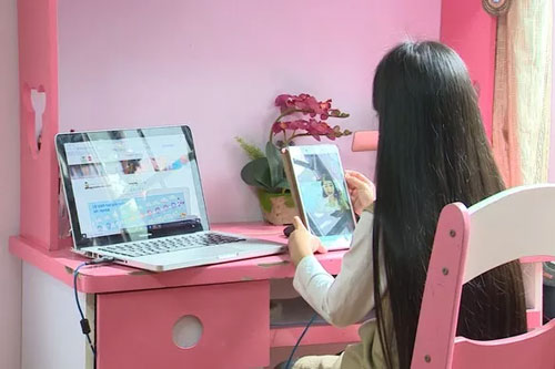 Hà Nội: Cấm các trường thu phí học online mùa dịch COVID-19