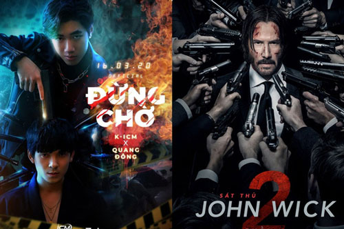 Poster MV Đừng chờ của KICM bị tố đạo nhái John Wick 2