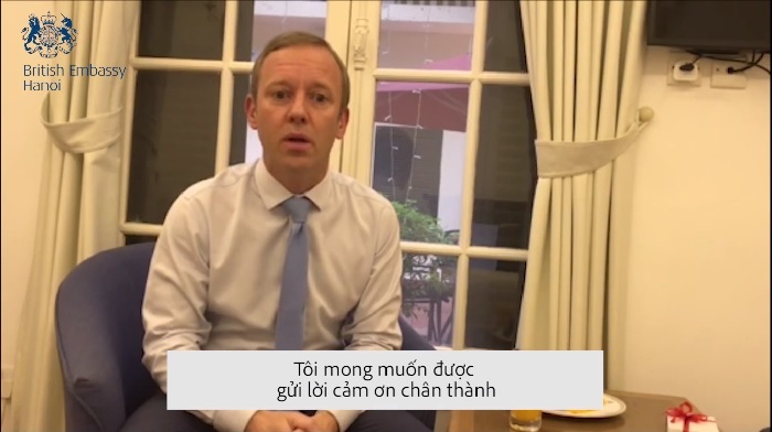 Clip: Đại sứ Anh cảm ơn Chính phủ và các y, bác sĩ Việt Nam 