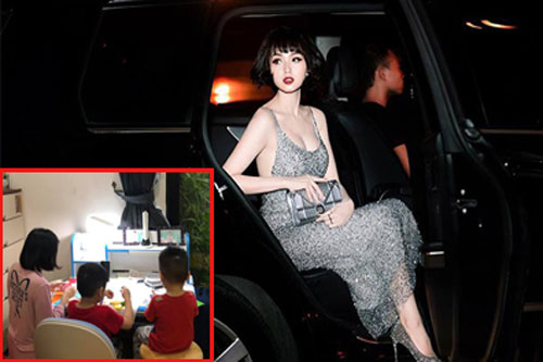 Chồng thiếu gia hé lộ hình ảnh giản dị, vất vả chăm con mùa dịch của Tâm Tít