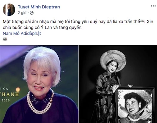 Loạt sao Việt nổi tiếng thương tiếc khi nghe tin danh ca Thái Thanh qua đời - Ảnh 5.