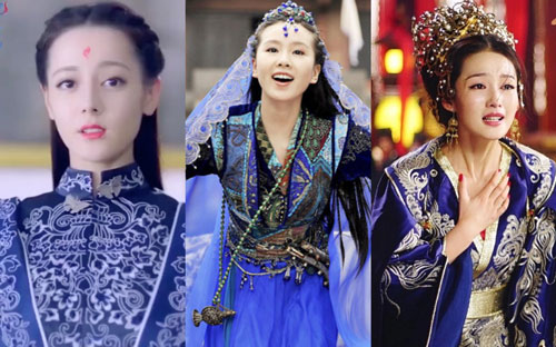 Váy xanh lộng lẫy: Địch Lệ Nhiệt Ba - Lý Thấm ai cũng xinh đẹp mê đắm, xuất sắc nhất là Lưu Thi Thi