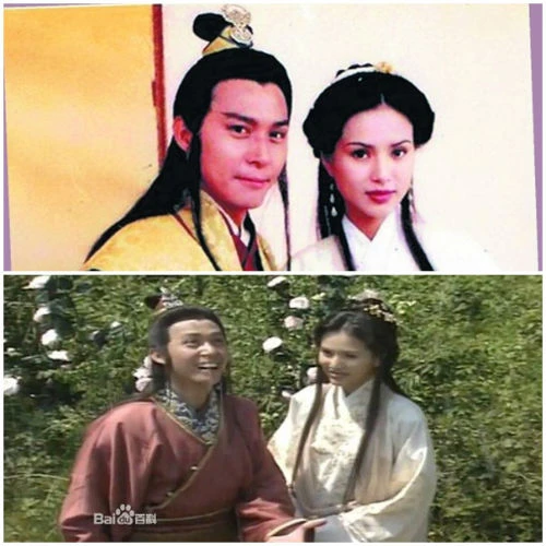 Mộ Dung Phục và Vương Ngữ Yên trong phiên bản Thiên Long bát bộ 1997 của Lý Nhược Đồng và Trương Quốc Cường.