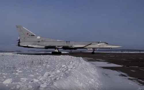 Máy bay ném bom chiến lược Tu-22M3 của Nga. Ảnh: Zvezda.