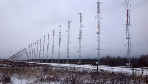 Trạm radar cảnh giới ngoài đường chân trời mang tên Container của Nga. Ảnh: TASS.