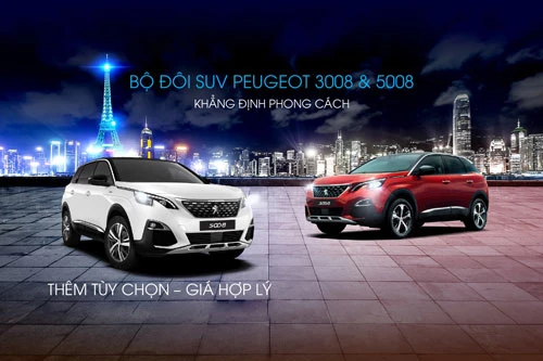 Peugeot 3008 và 5008 (L2). Ảnh: Peugeot Việt Nam.