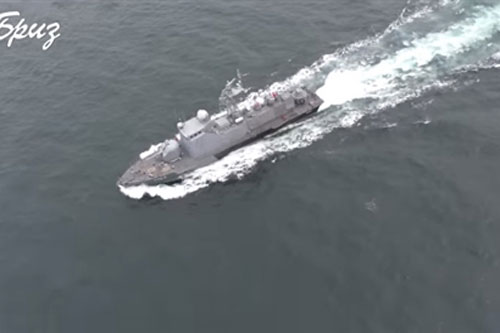 Ukraine khoe đã buộc tàu tuần duyên Nga phải rút lui?