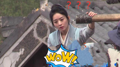 Triệu Lệ Dĩnh lộ ảnh mặt kém sắc, mệt mỏi vì làm việc quá sức ở phim trường