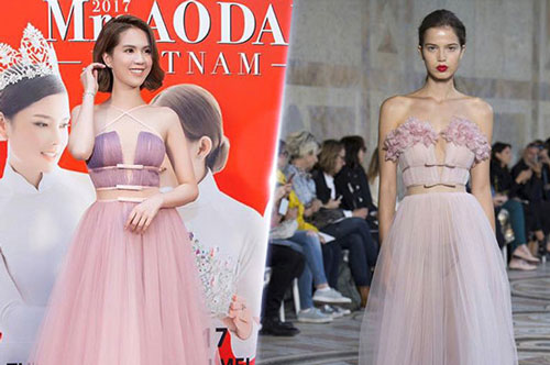 Những lần Ngọc Trinh bị tố mặc váy đạo nhái thiết kế nổi tiếng
