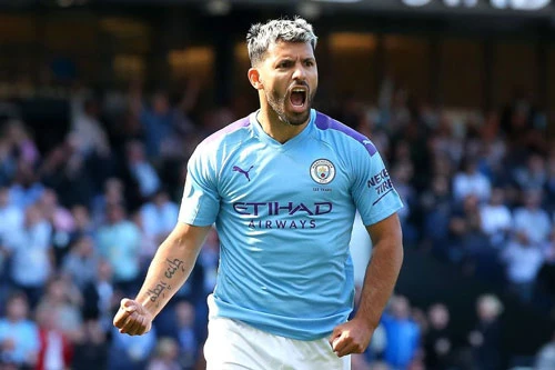 6. Sergio Aguero (Man City). Ảnh: Premierleague.com.