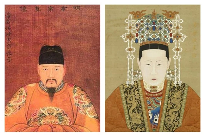 Vua Minh Hiếu Tông và Trương hoàng hậu