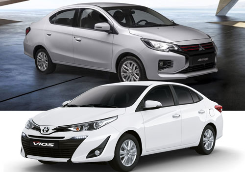 So sánh Mitsubishi Attrage 2020 với Toyota Vios