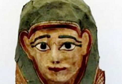 Kỳ lạ chiếc mặt nạ xác ướp chứa bản sao kinh thánh