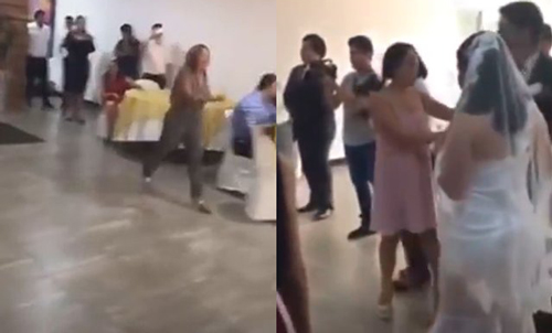 Bạn gái cũ của chú rể xông vào đám cưới tát cô dâu và câu nói khiến quan khách chứng kiến "hoang mang"