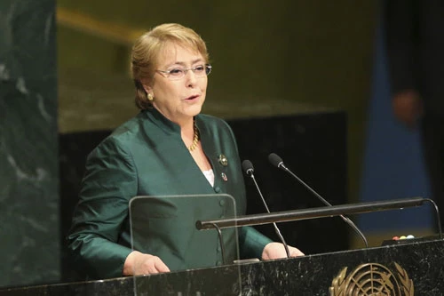 Cao ủy Nhân quyền LHQ Michelle Bachelet. (Ảnh: AP)