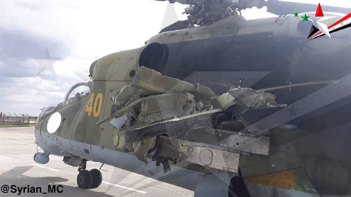 Trực thăng Mi-24 Syria bị bắn hỏng quay trở lại chiến đấu