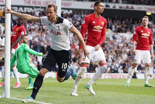 Harry Kane (áo trắng).