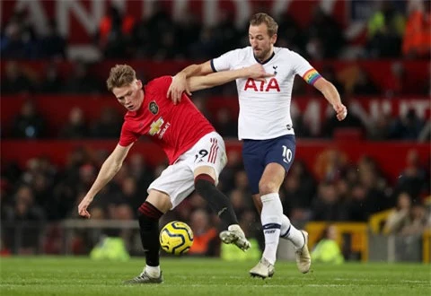 Mùa tới, Harry Kane (phải) có thể là đồng đội với Scott McTominay ở Man United