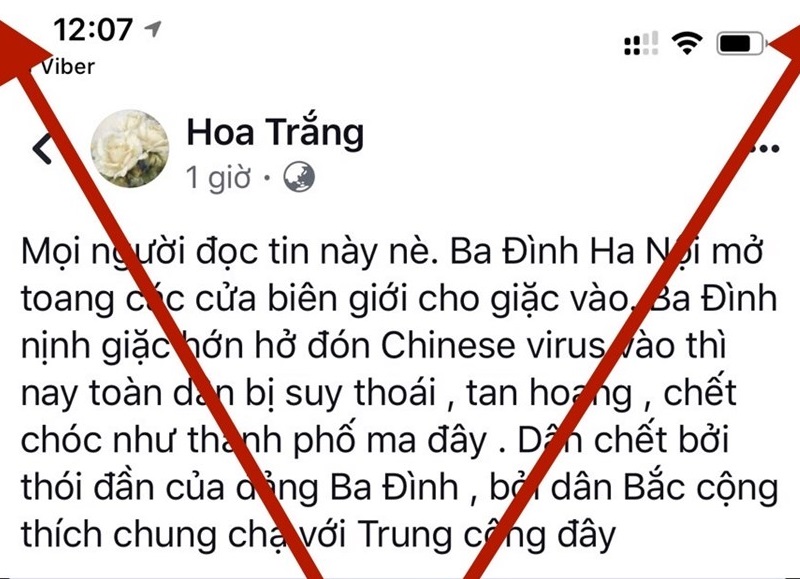 Xác định được 18 tài khoản mạng xã hội đăng thông tin bịa đặt "TP. Hồ Chí Minh phong tỏa 14 ngày"