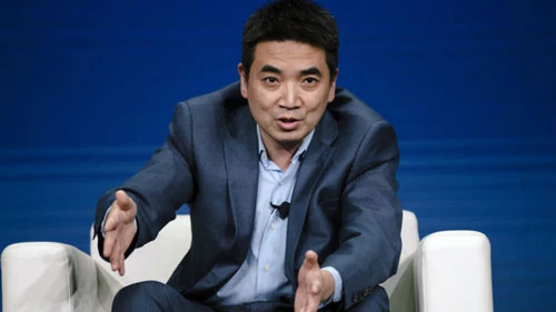 Eric Yuan, người sáng lập phần mềm họp trực tuyến Zoom Video. Ảnh: Bloomberg.