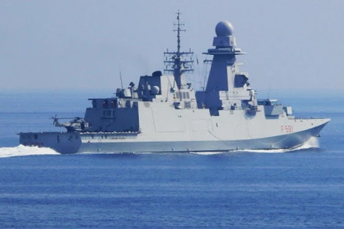 Tàu khu trục Virginio Fasan của Hải quân Italia đã tiến đến bán đảo Crimea. Ảnh: Avia-pro.
