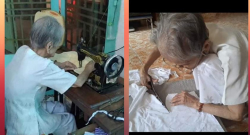 Mẹ Việt Nam anh hùng: Thầm lặng may khẩu trang ủng hộ Tổ quốc chống Covid-19