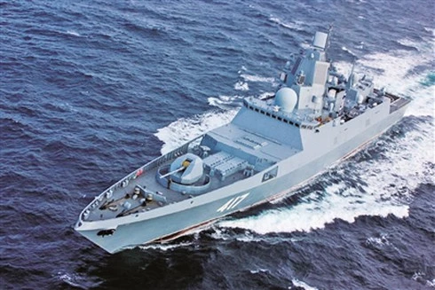 Khinh hạm tên lửa dẫn đường 22350 của Nga, Đô đốc Gorshkov. Nguồn: 81.cn