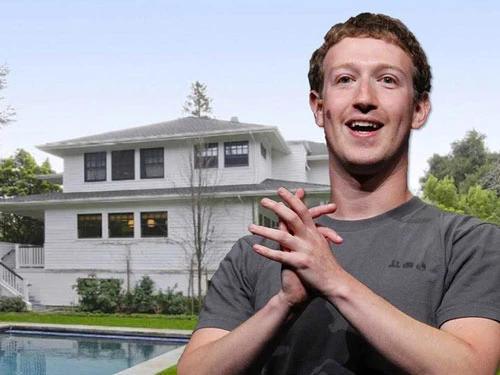 Mark Zuckerberg sống trong ngôi nhà chỉ bằng 0,01% tài sản của mình. CEO Facebook trả 7 triệu USD để mua một ngôi nhà ở Palo Alto vào năm 2011, tương đương với 7,8 triệu USD hiện nay. Ảnh: Zulum.