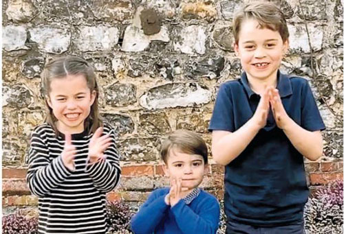 3 con nhà Công nương Kate gây sốt MXH khi xuất hiện trong đoạn video cổ vũ đội ngũ y tế chống dịch Covid-19, Hoàng tử út Louis gây bất ngờ hơn cả