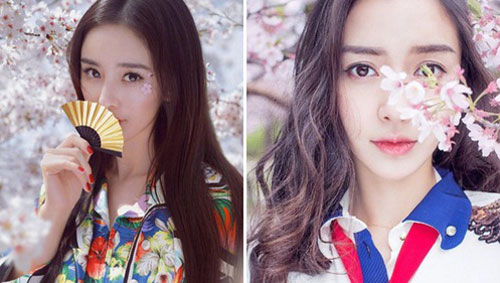 Sao nữ xứ Trung bên hoa đào: Dương Mịch khí chất, Angelababy như công chúa