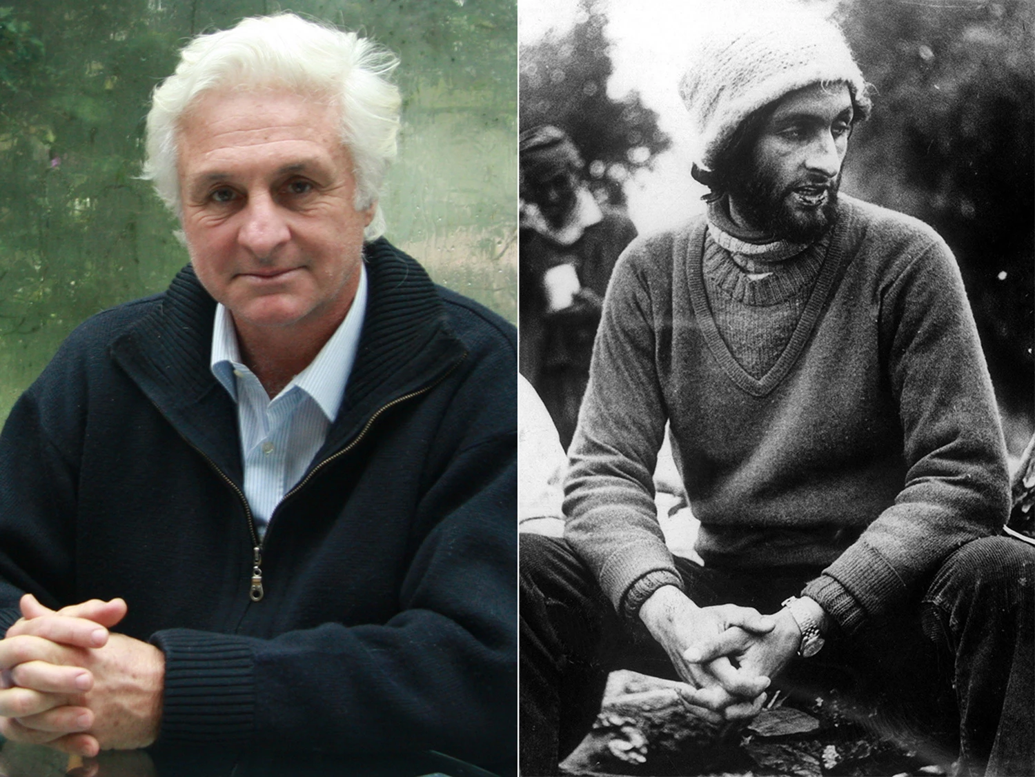 Roberto Canessa (trái) năm 2008 và sau vụ tai nạn (phải) năm 19 tuổi. Ảnh: WireImage/Sipa Press