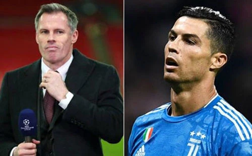 Jamies Carragher và Ronaldo.