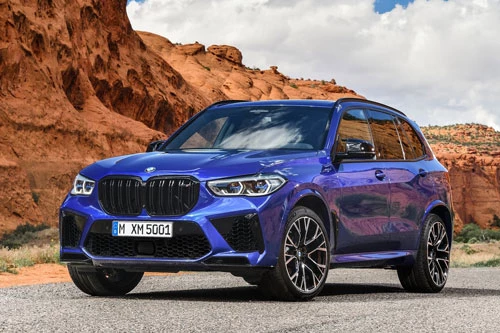 5. BMW X5 M Competition/BMW X6 M Competition. Sức mạnh của hai mẫu xe này đến từ động cơ Hemi V8 siêu nạp với dung tích 4,4 lít. Động cơ này sản sinh công suất tối đa 617 mã lực, mô-men xoắn cực đại 750 Nm. Thời gian tăng tốc từ 0-100 km/h trong 3,7 giây, vận tốc tối đa 290 km/h.