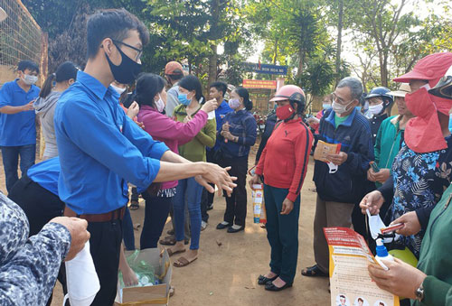 Đắk Lắk: Hơn 3.200 đoàn viên tình nguyện tham gia ứng phó với dịch Covid-19